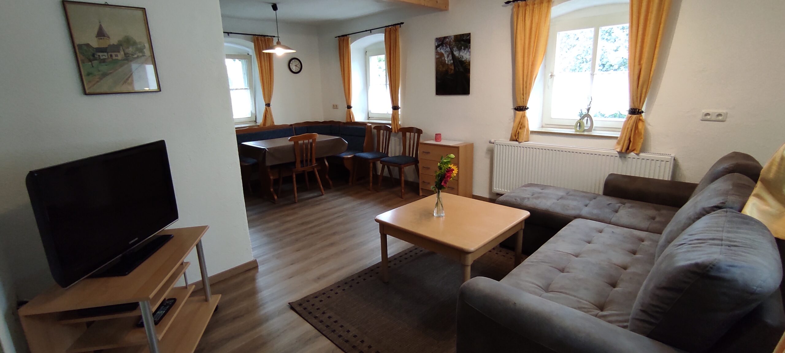 Wohnzimmer-Dorfblick